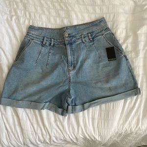 Eloquii denim shorts